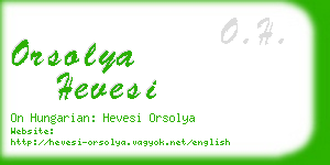 orsolya hevesi business card